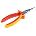 RS PRO Long Nose Plier, 160mm Overall Length, Chrome Finish, DuoTech Soft Grip, VDE 1000V Approved, Model 125-3072