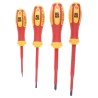 RS PRO Insulated Phillips and Slotted Screwdriver Set 4-Piece, 1000 V AC 1500 V DC, Ergonomic Handle 125-3092