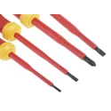 RS PRO Insulated Phillips and Slotted Screwdriver Set 4-Piece, 1000 V AC 1500 V DC, Ergonomic Handle 125-3092