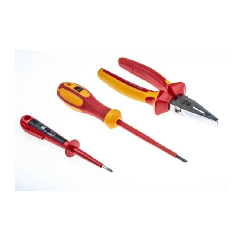 RS PRO 9 Piece Screwdriver and Plier Set with Case VDE/1000V Approved 125-3098