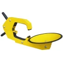 RS PRO Car Wheel Clamp Adjustable Articulated Arm Steel Construction Yellow Rustproof 800x300x240 mm 125-2185