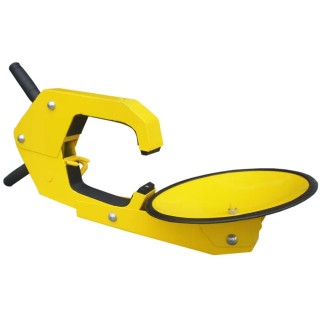 RS PRO Car Wheel Clamp Adjustable Articulated Arm Steel Construction Yellow Rustproof 800x300x240 mm 125-2185