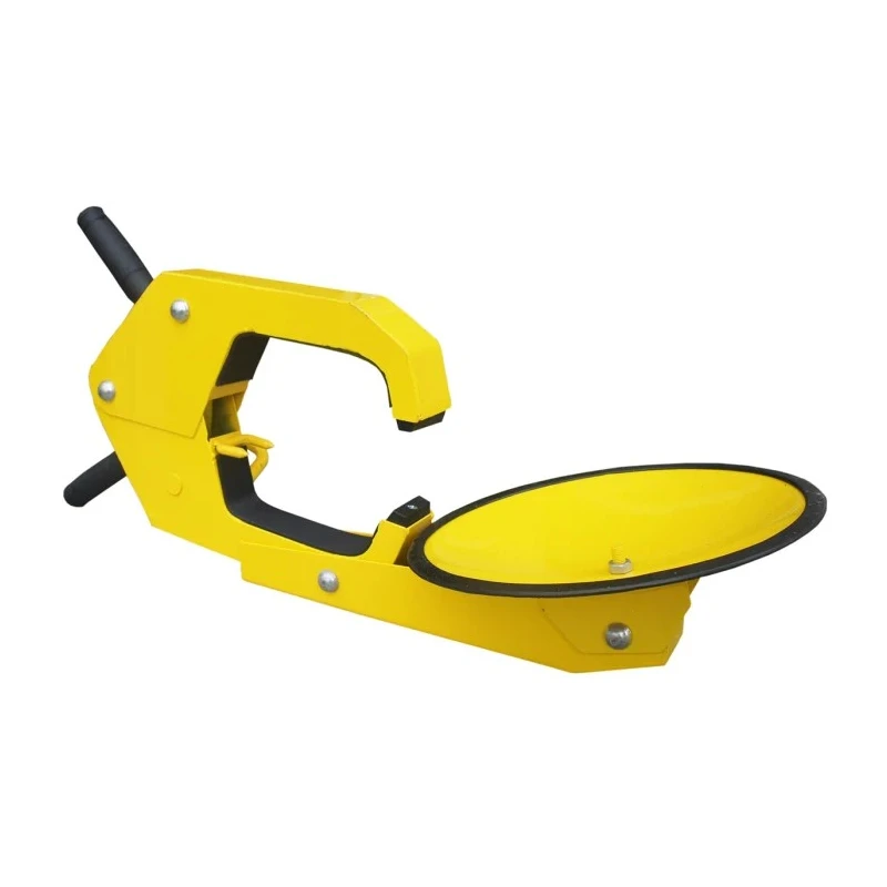 RS PRO Car Wheel Clamp Adjustable Articulated Arm Steel Construction Yellow Rustproof 800x300x240 mm 125-2185