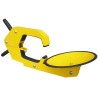 RS PRO Car Wheel Clamp Adjustable Articulated Arm Steel Construction Yellow Rustproof 800x300x240 mm 125-2185