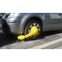 RS PRO Car Wheel Clamp Adjustable Articulated Arm Steel Construction Yellow Rustproof 800x300x240 mm 125-2185