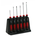 RS PRO Phillips, Slotted Precision Screwdriver Set, 6-Piece, Tip Sizes 1.5-3 mm & PH00-PH0 125-3106