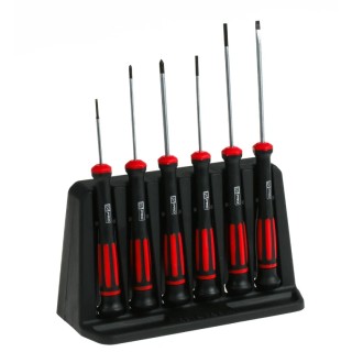 RS PRO Phillips, Slotted Precision Screwdriver Set, 6-Piece, Tip Sizes 1.5-3 mm & PH00-PH0 125-3106