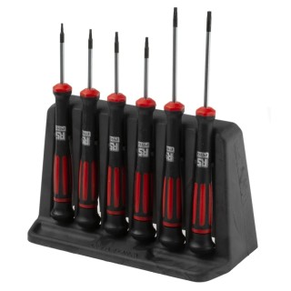 RS PRO Precision Torx Screwdriver Set 6-Piece with Chrome Vanadium Molybdenum Steel Blades 125-3108