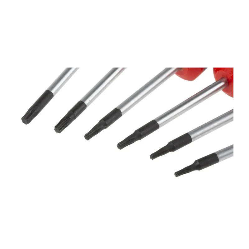 RS PRO Precision Torx Screwdriver Set 6-Piece with Chrome Vanadium Molybdenum Steel Blades 125-3108