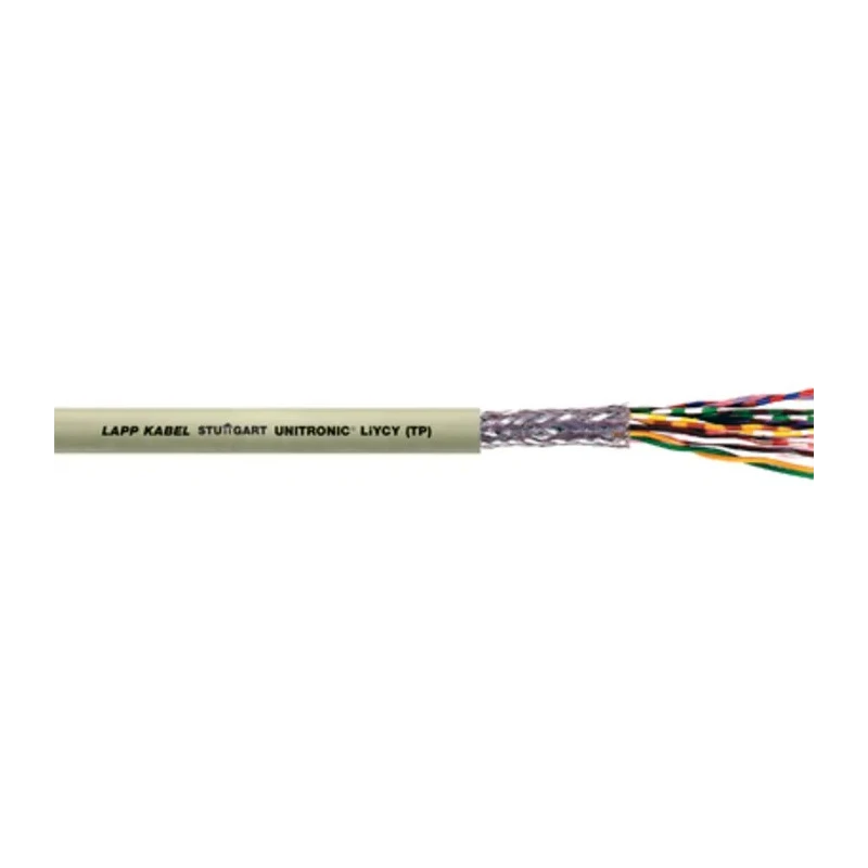 Lapp UNITRONIC LiYCY Series Twisted Pair Cable 6 Pairs 12 Cores 0.14 mm² Cross Section 100 m Length Grey Polyvinyl 0035133
