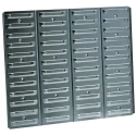 Raaco Polypropylene Storage Bin Galvanised, 184 mm Depth x 1040 mm Width x 440 mm Height 139182