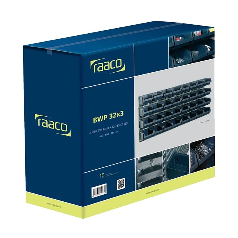 Raaco Polypropylene Storage Bin Galvanised, 184 mm Depth x 1040 mm Width x 440 mm Height 139182