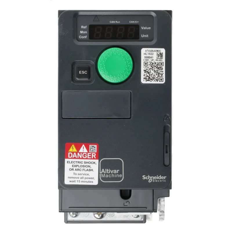 Schneider Electric Variable Speed Drive 180 W 1 Phase Altivar Series 230V AC 1.5 A ATV320U02M2C