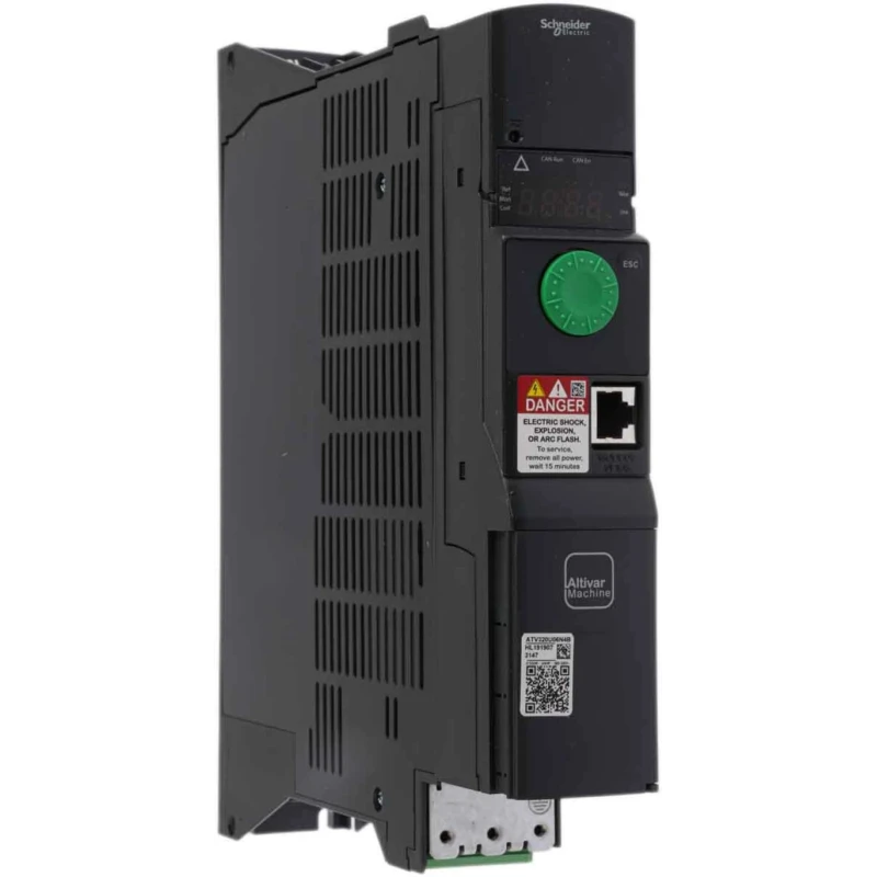 Schneider Electric Variable Speed Drive, 550 W, 3 Phase, Altivar Series, 400V AC 1.9 A ATV320U06N4B