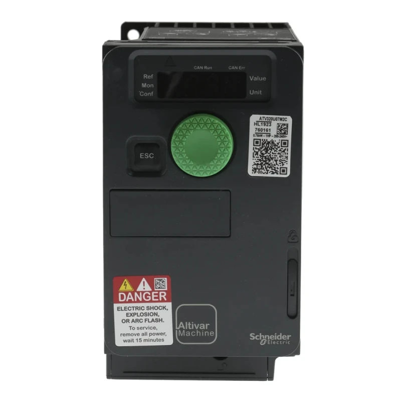 Schneider Electric Variable Speed Drive 750 W 1 Phase Altivar Series 230V AC 4.8A ATV320U07M2C