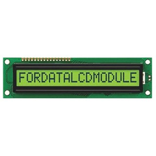 Fordata Alphanumeric LED LCD Alphanumeric Display Green Yellow on Yellow Green 1 Row By 16 FC1601B00-FHYYBW-51SE