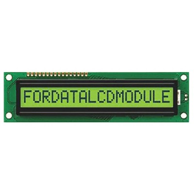 Fordata Alphanumeric LED LCD Alphanumeric Display Green Yellow on Yellow Green 1 Row By 16 FC1601B00-FHYYBW-51SE