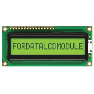 Fordata FC Alphanumeric LED Backlit LCD Display 1 Row By 16 Characters FC1601E01-FHYYBW-51SE