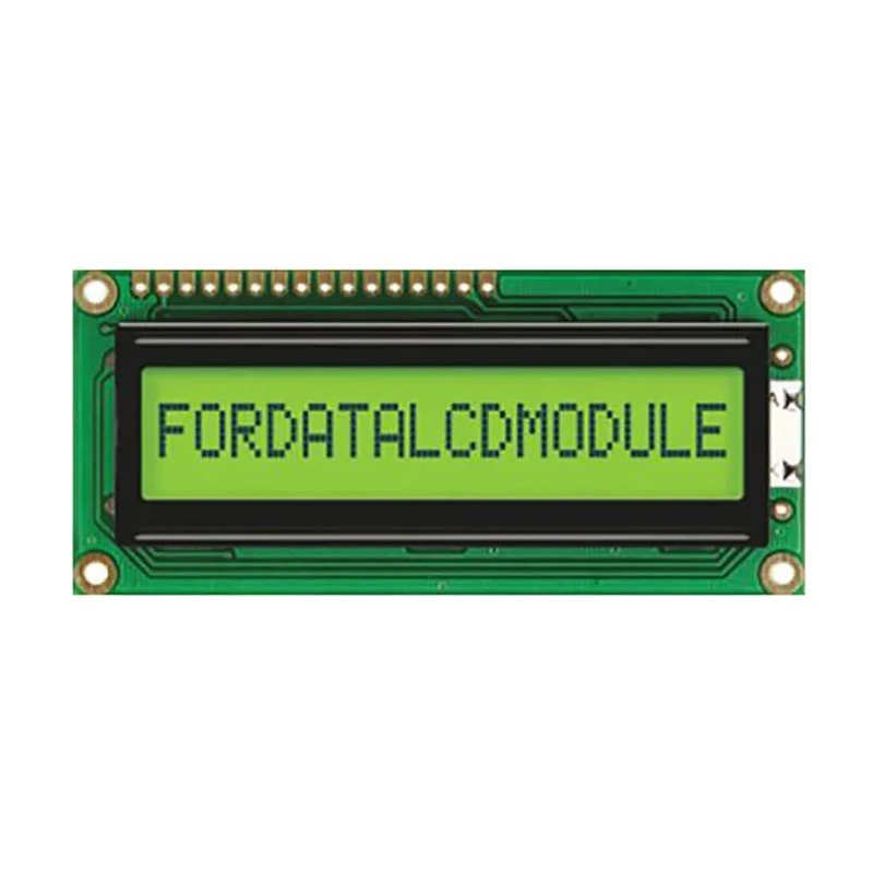 Fordata FC Alphanumeric LED Backlit LCD Display 1 Row By 16 Characters FC1601E01-FHYYBW-51SE
