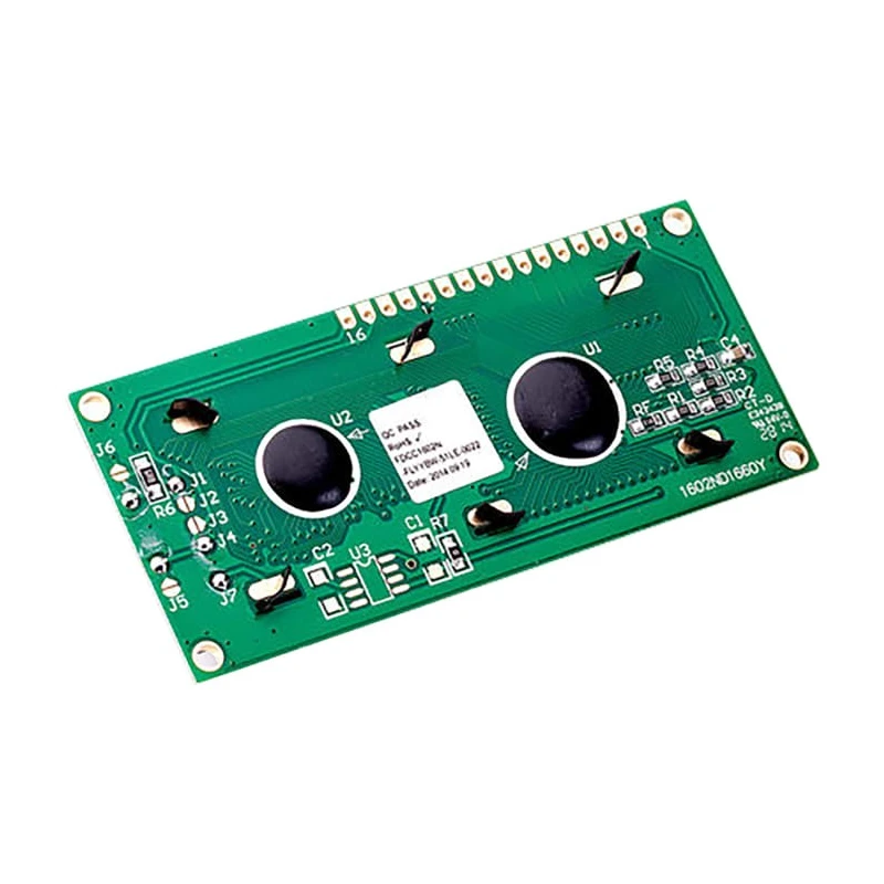 Fordata LCD Alphanumeric Display 2 x 16 Characters, LED Backlit, Yellow and Green Illumination FC1602N01-FHYYBW-51SE