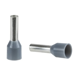Schneider Electric Linergy DZ5 Insulated Crimp Bootlace Ferrule 2.5 mm Pin Diameter 17.7 mm Pin Length Grey DZ5CE0253