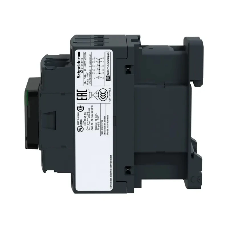 Schneider Electric CAD5 Contactor, 48V Coil Voltage, 3-Pole, 10 A Current, 70 W Power Rating CAD50ED