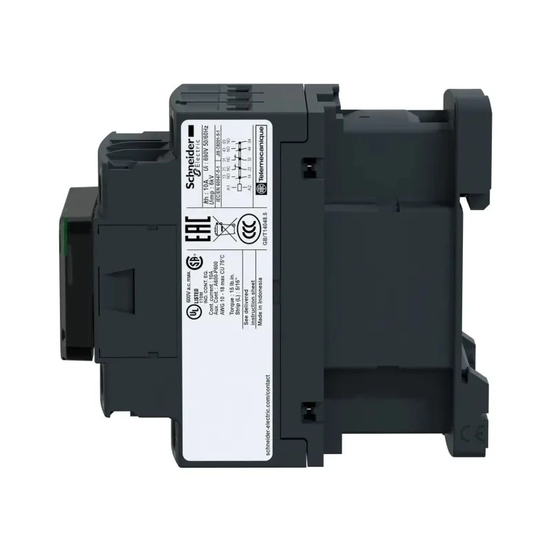 Schneider Electric CAD5 Contactor, 24V DC Coil, 3-Pole, 10A Operational Current, 70W Power Rating, 690V DC Contact CAD50BL