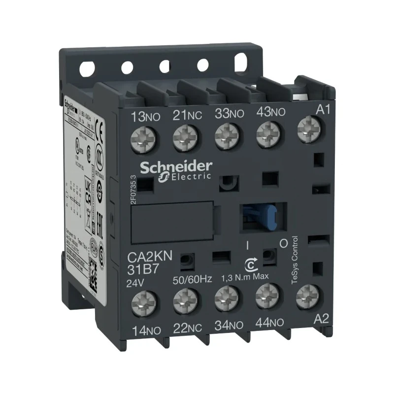 Schneider Electric CA2KN Contactor 230V Coil 4-Pole 10A 3 NO/1 NC 690V AC CA2KN31P7