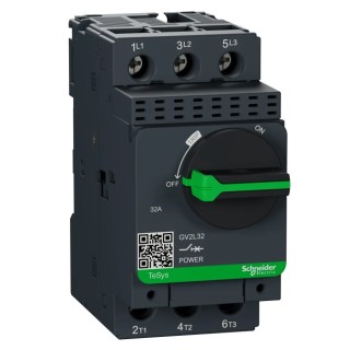 Schneider Electric Motor Protection Circuit Breaker 23A to 32A, 3 Poles, Thermal Magnetic, 690V, IP20, -20°C to 60°C GV2L32