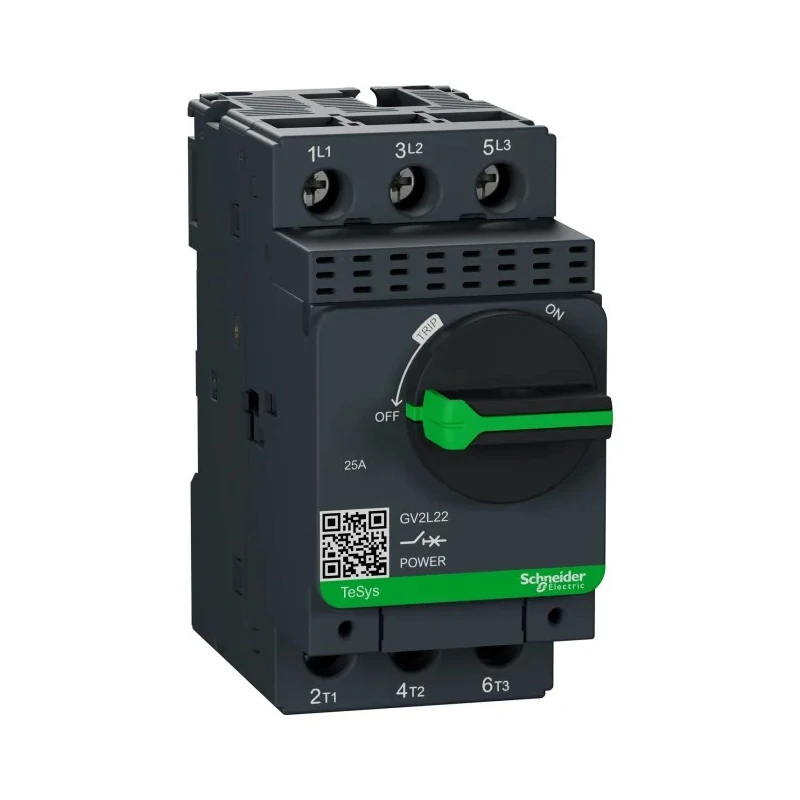 Schneider Electric Motor Protection Circuit Breaker 16A-24A Current Rating 690V Thermal Magnetic 3 Pole GV2L22