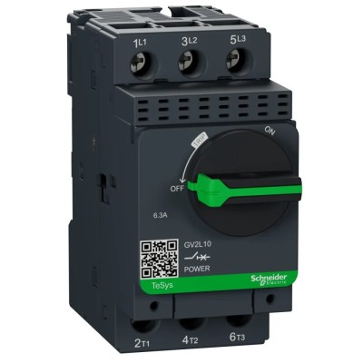 Schneider Electric Motor Protection Circuit Breaker, 4A 6A Current Rating, 690V AC, Thermal Magnetic Sensing, 3 GV2L10