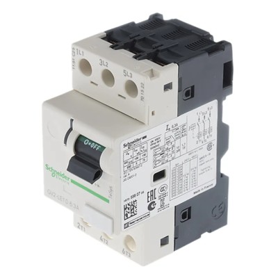 Schneider Electric Motor Protection Circuit Breaker TeSyS GV 6.3A Current Rating 690V Supply Voltage GV2LE10
