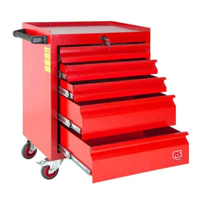 RS PRO 5 Drawer Wheeled Tool Chest with 160 Tools Included Turkey Origin 125-3048