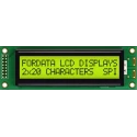 Fordata LED LCD Alphanumeric Display 2 x 20 Characters Green Yellow Backlight FC2002D01-FHYYBW-51SE