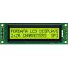 Fordata LED LCD Alphanumeric Display 2 x 20 Characters Green Yellow Backlight FC2002D01-FHYYBW-51SE