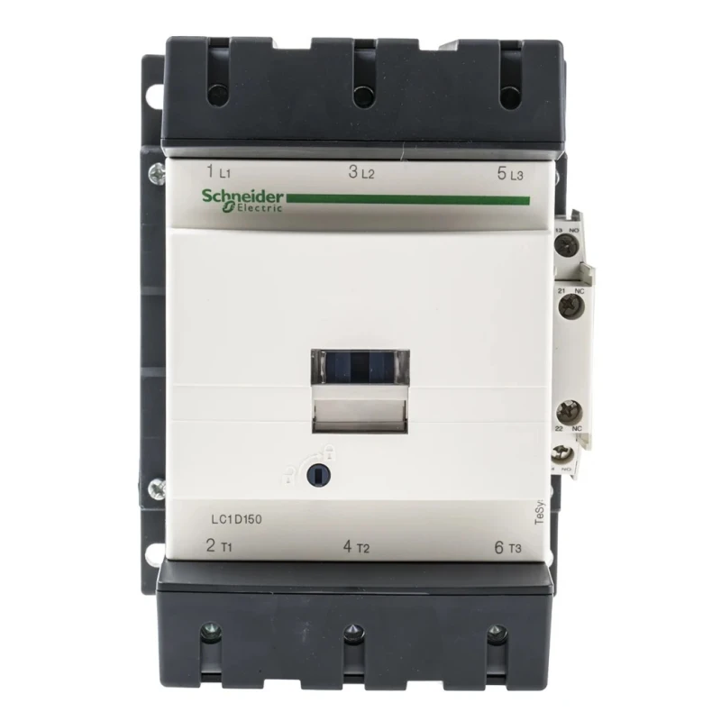 Schneider Electric LC1D Contactor, 24V DC Coil, 3-Pole, 150 A, 80 kW Power Rating, 3 NO Contact Configuration, 1kV LC1D150BD