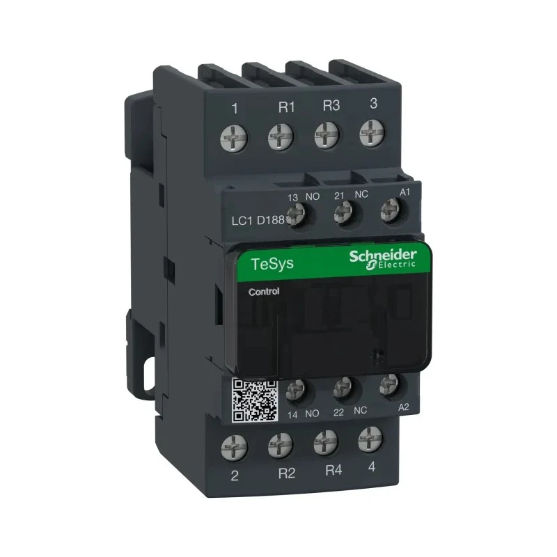 Schneider Electric LC1D Contactor, 48V AC Coil, 4-Pole, 32 A, 2.5 W Coil Power, 690V AC Contact Voltage LC1D188E7