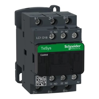 Schneider Electric Motor Control Contactor 48V AC Coil, 3 Poles, 18 A, 7.5 kW, 3 NO, 690V AC LC1D18E7