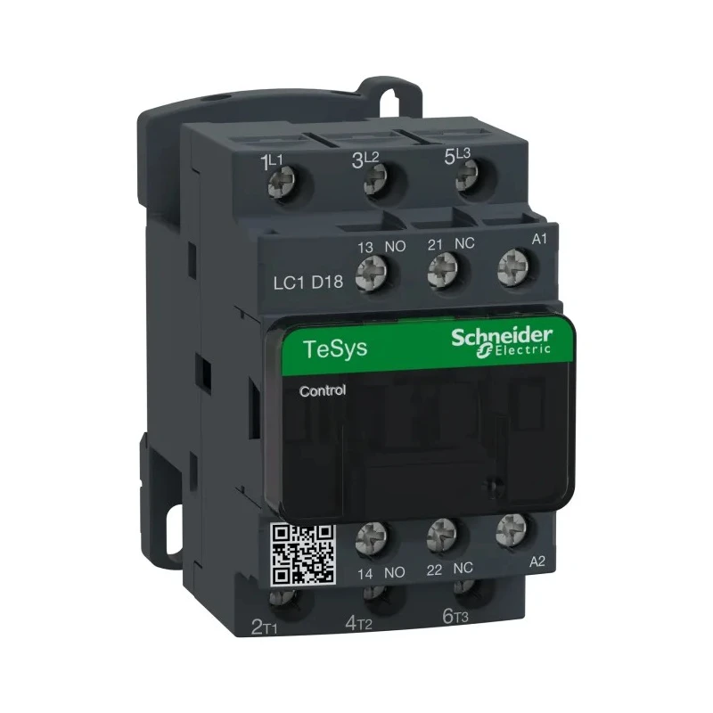 Schneider Electric Motor Control Contactor 48V AC Coil, 3 Poles, 18 A, 7.5 kW, 3 NO, 690V AC LC1D18E7