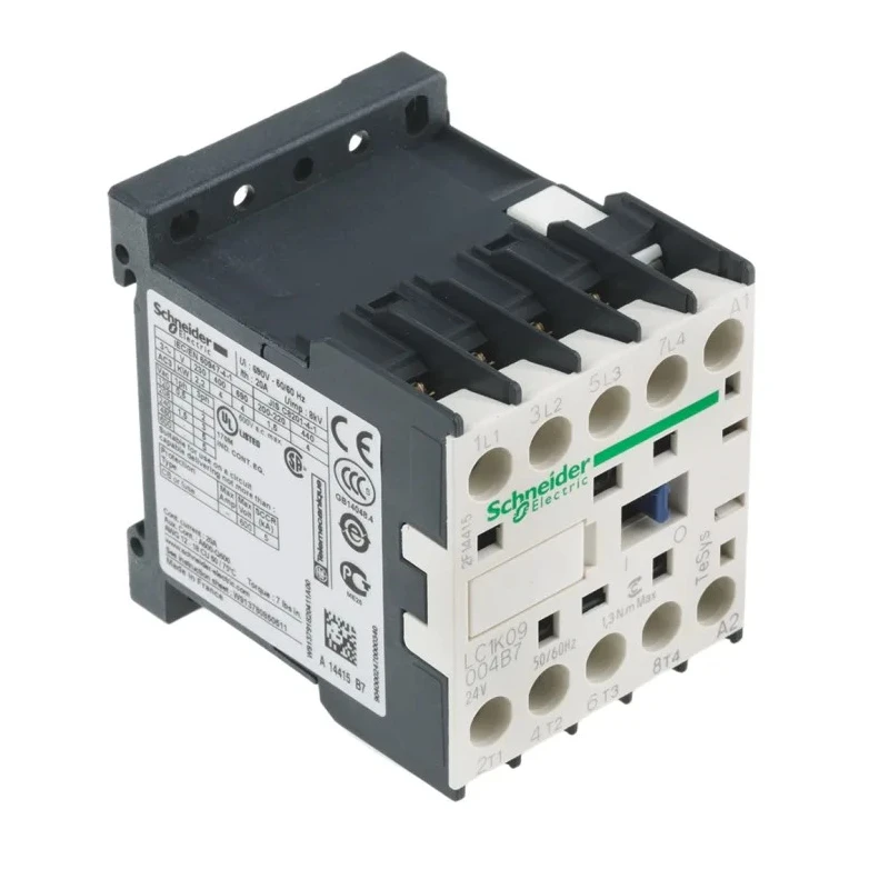 Schneider Electric LC1K TeSys K Series Contactor 24V AC Coil, 4-Pole, 9A, 1.3W Power, 690V AC LC1K09004B7