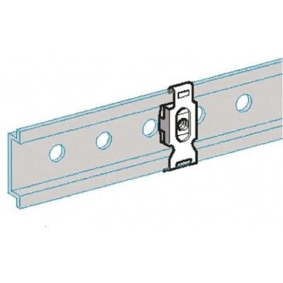 Schneider Electric Steel M6 Captive Nut Zinc Chromate Finish Length 2m AF1CG6