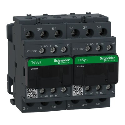 Schneider Electric LC2D Contactor 230V ac Coil 3-Pole 32A 15kW 3 NO 690V ac LC2D32P7