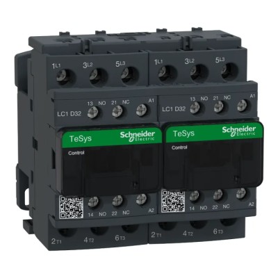 Schneider Electric TeSys D 3-Pole Contactor, 110V AC Coil, 32 A, 15 kW 110V AC, 3 NO, 690V AC LC2D32FE7