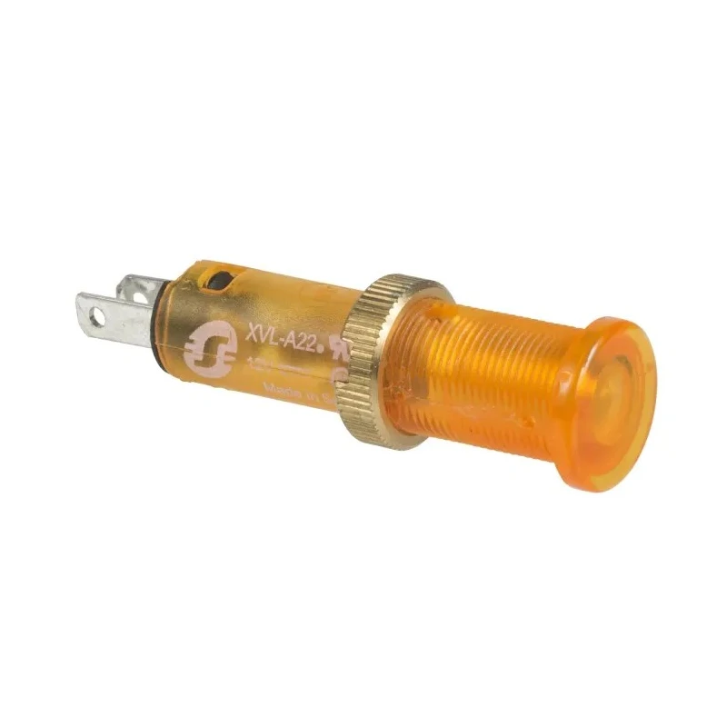 Schneider Electric Yellow Panel Mount Indicator Harmony Series, 8 mm Mount Hole, Screw Termination, IP65/IP40, 24V XVLA235