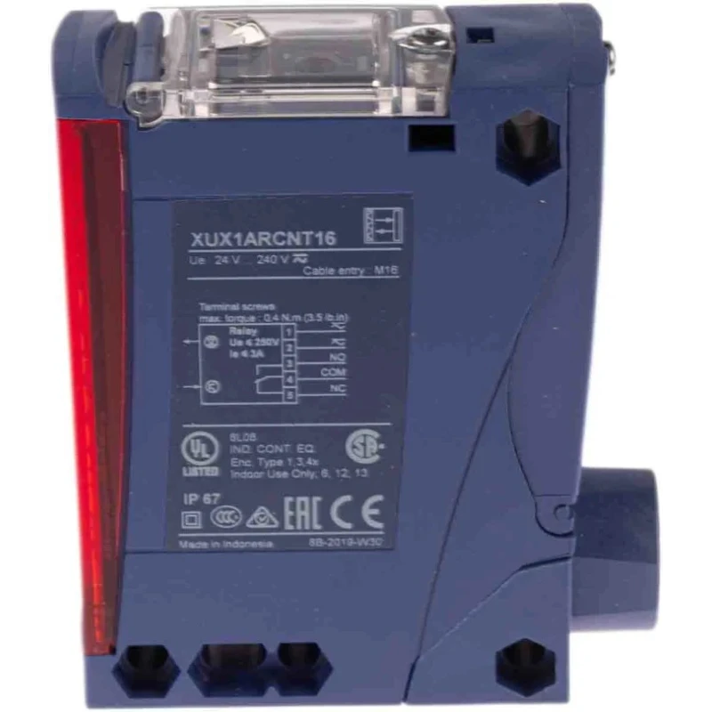 Telemecanique Sensors Retroreflective Photoelectric Sensor Block, 14 m Detection Range, Relay Output, IP65 & XUX1ARCNT16