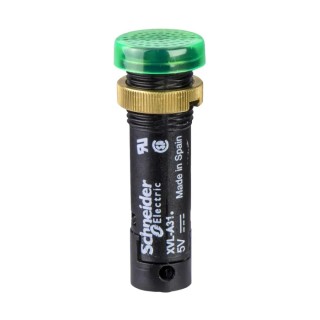 Schneider Electric Green Panel Mount Indicator Harmony Series, 12 mm Mount Hole, Screw Termination, IP40/IP65, 12V XVLA323