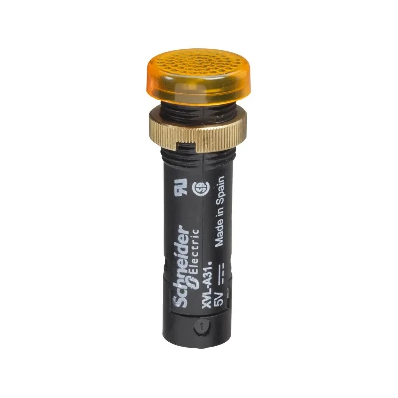 Schneider Electric Yellow Panel Mount Indicator Harmony Series, 12 mm Mount Hole, Screw Termination, IP40/IP65, 24V XVLA335