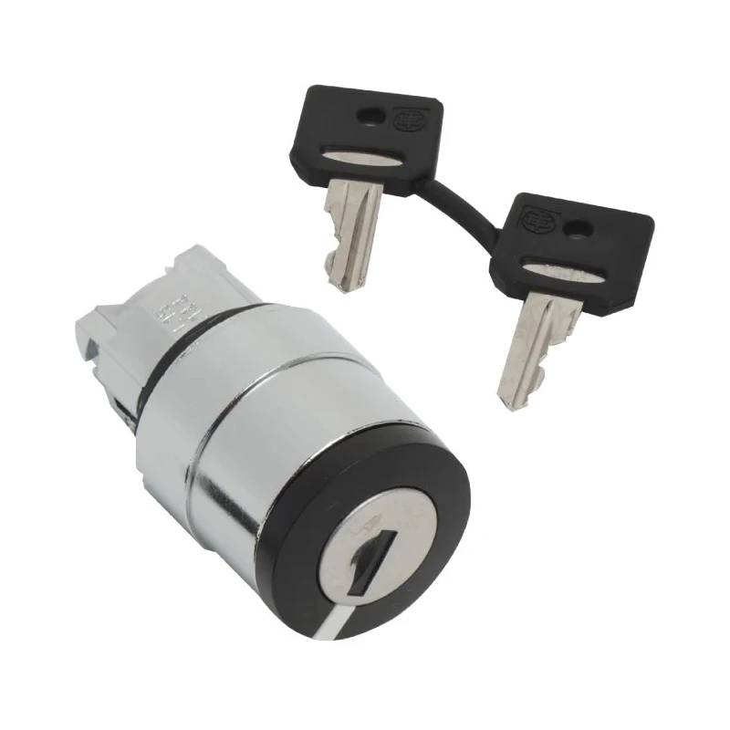 Schneider Electric Harmony 2-position Key Switch Head, Latching Operation, 22 mm Cutout ZB4BG214