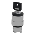 Schneider Electric Harmony 2-position Key Switch Head, Latching Operation, 22 mm Cutout ZB4BG214
