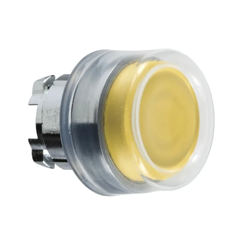 Schneider Electric Harmony XB4 Series Yellow Spring Return Push Button Head 22 mm Cutout, IP66, IP67 ZB4BP5